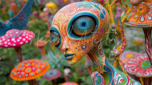 Kaleidoscopic Wanderer - Psychedelic Surrealism by Neural Artistry