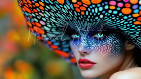 Iridescent Reverie - Surrealist Digital Portrait with Fantasy Elements by Neural Artistry