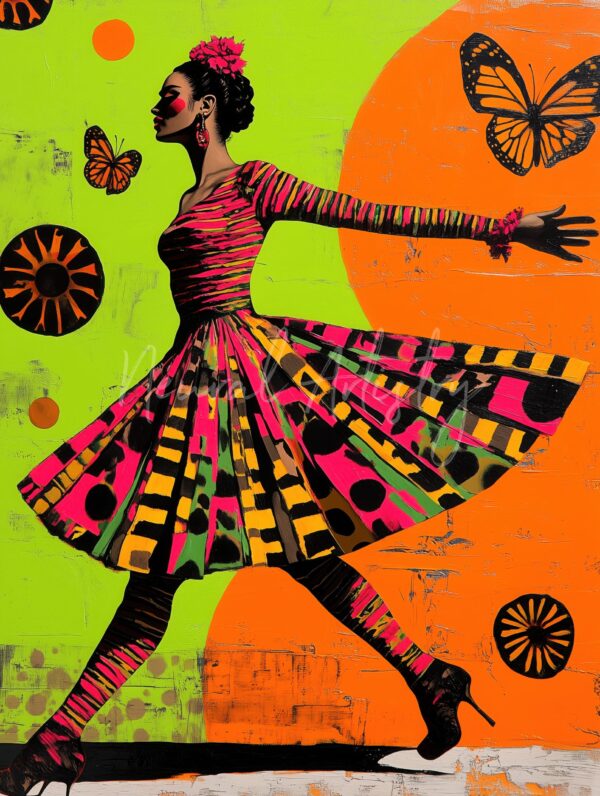 Butterfly Waltz - Pop Art Illustration by Neural Artistry