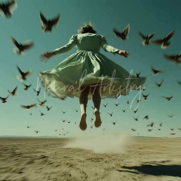 Unique AI Art Print: Ascension Whirl 1/1 Certified