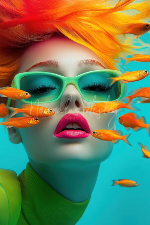Aquatic Daydream - Surrealist Digital Illustration by Neural Artistry