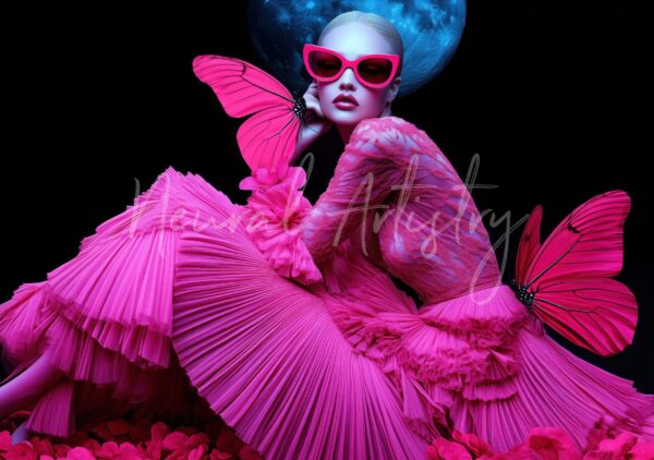 Celestial Metamorphosis - Digital Surrealism with High-Fashion Editorial Style by Neural Artistry