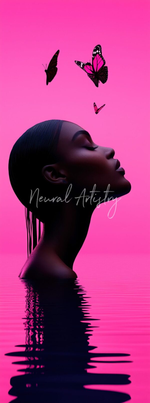 Butterfly Reverie - Surrealist Digital Art by Neural Artistry