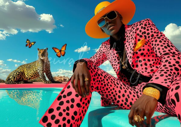 "Safari Reverie" - Surrealist Digital Illustration by Neural Artistry