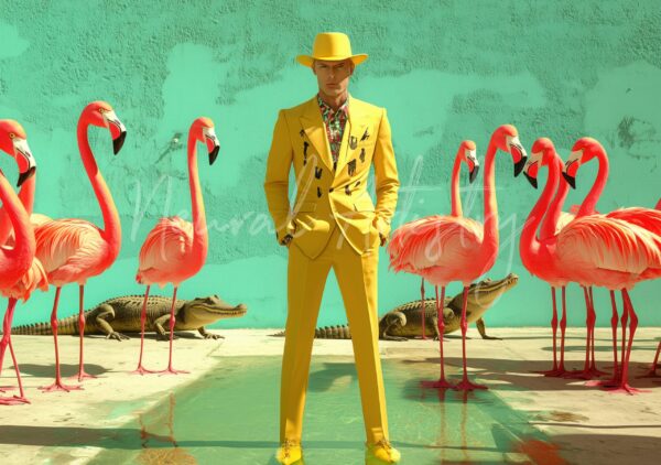 Golden Menagerie - Surrealist Pop Art by Neural Artistry