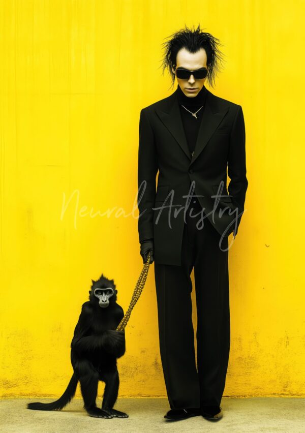 Obsidian Bond - Pop Art with Contemporary Illustration by Neural Artistry