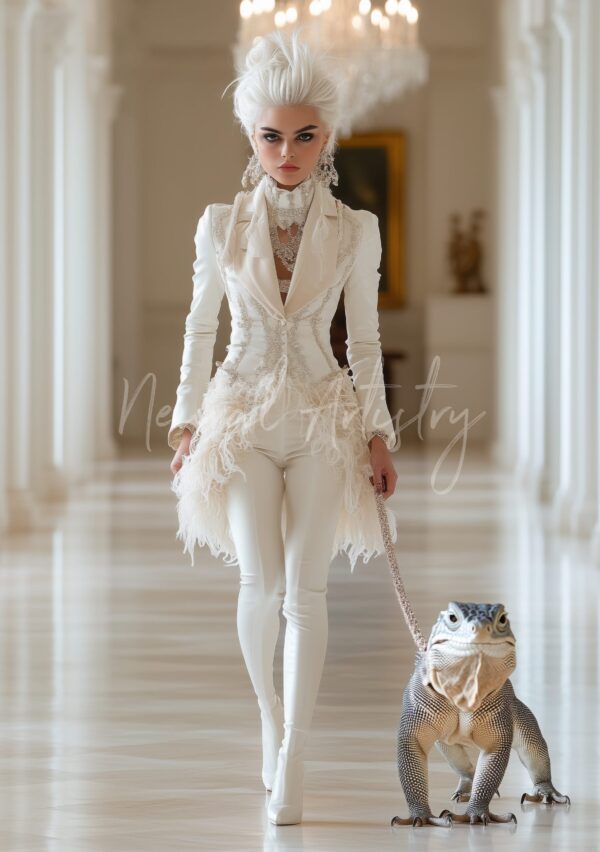 Regal Menagerie - Surrealist Fashion Editorial Style by Neural Artistry