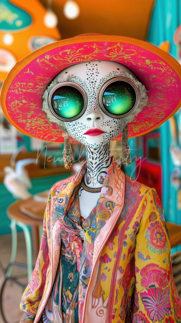 Emerald Dreamer - Surrealist Digital Illustration by Neural Artistry