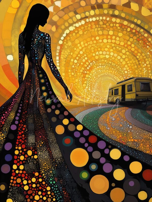 Eternal Ascent - Surrealist Pointillism by Neural Artistry