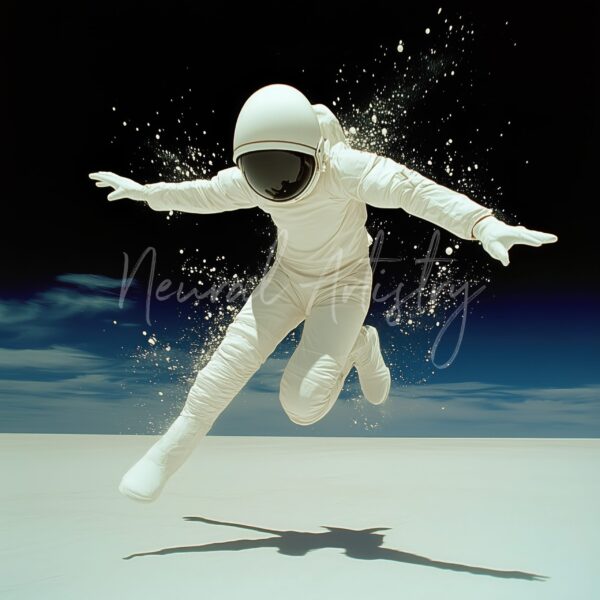 Cosmic Stride - Surrealist Digital Illustration by Neural Artistry