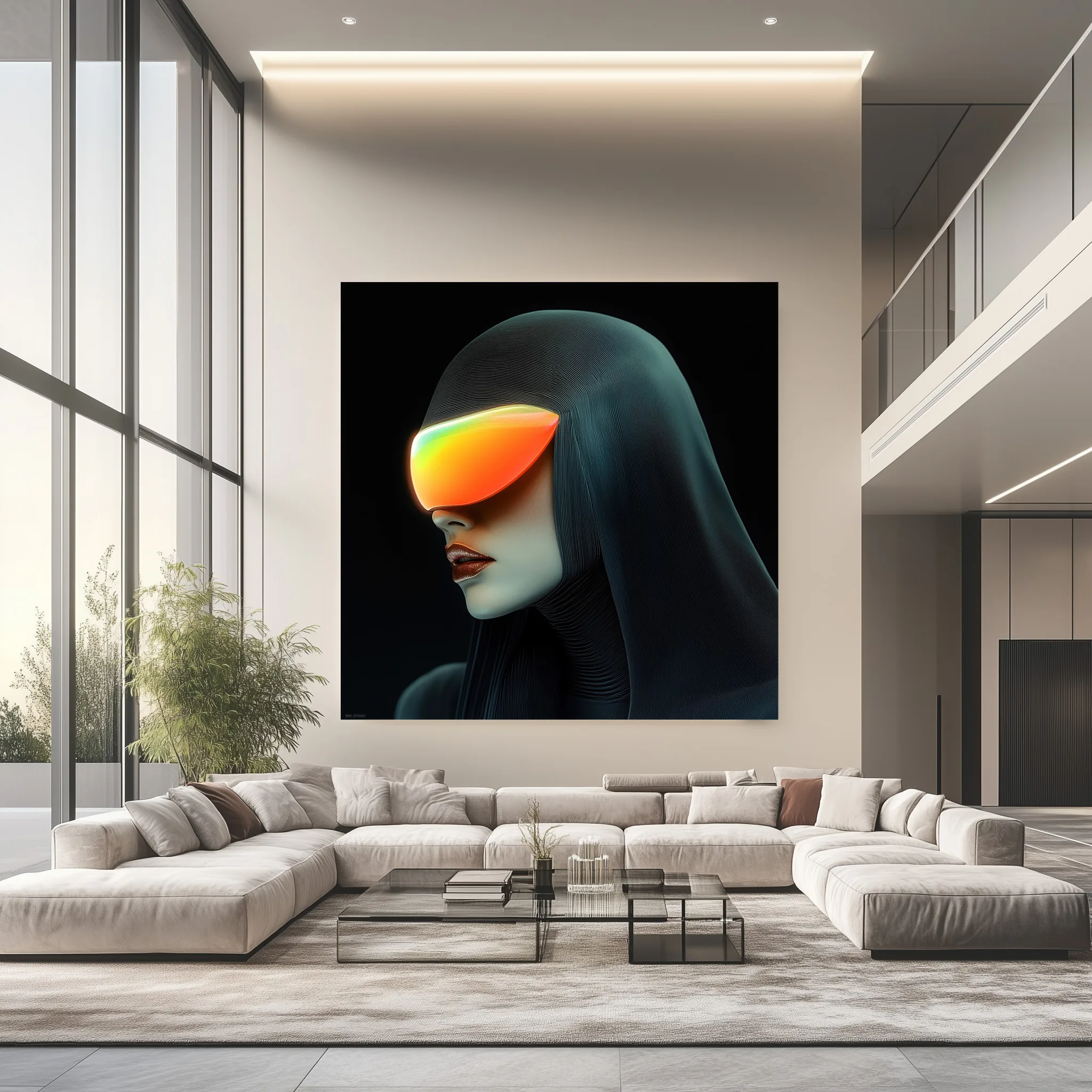 Neon Sentinel - Cyberpunk Digital Art by Neural Artistry - Image 3