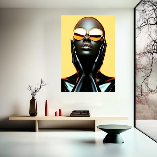 Golden Mirage Art Poster