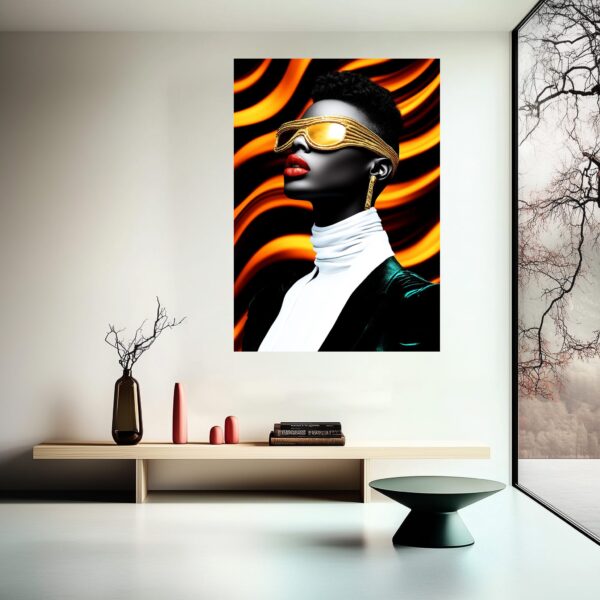 Futurist Glamour Art Poster