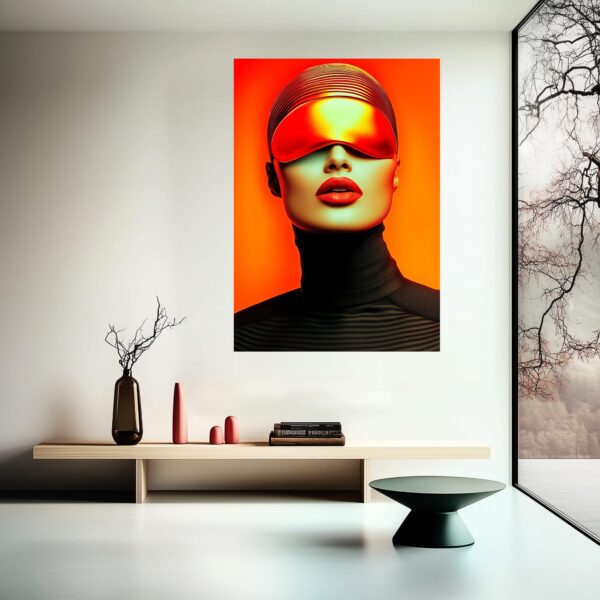 Crimson Future Art Poster