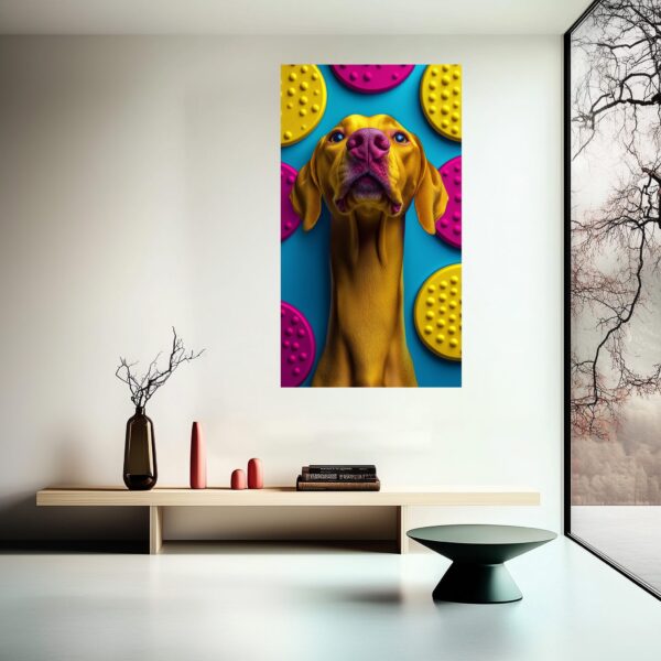 Playful Canine Pop Art Poster