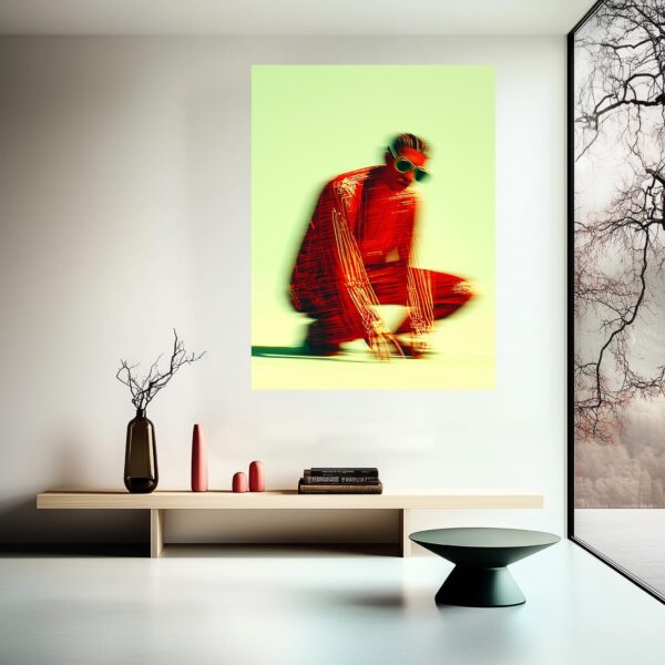 Fractured Motion Art Poster