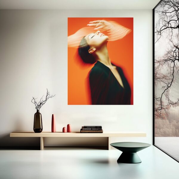 Luminous Motion Portrait Poster