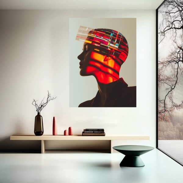 Fractured Signal Art Poster