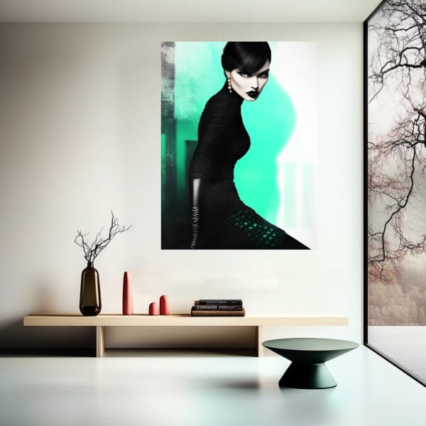 Obsidian Elegance Art Print