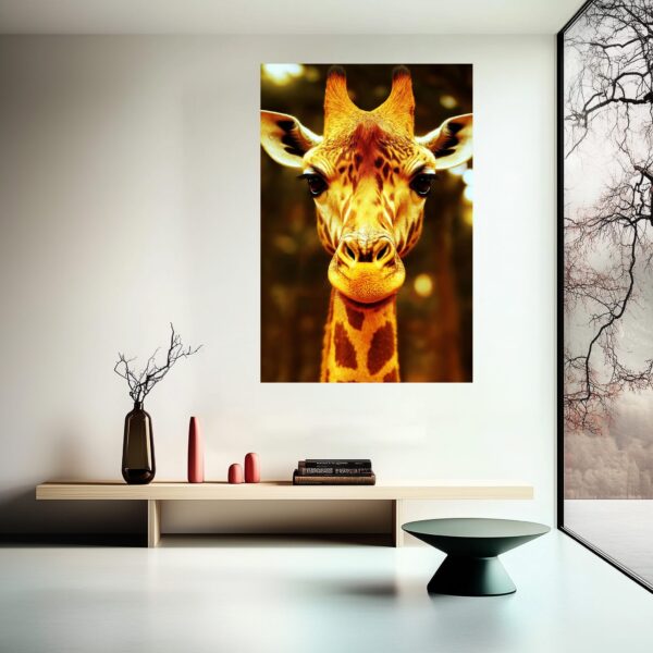 Golden Gaze Wildlife Art Print